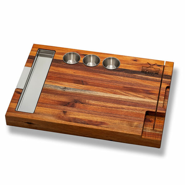 "Large multi chopping block with double-sided design and unique features for enhanced food preparation."